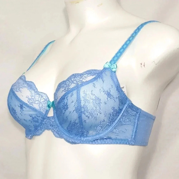 34C Paramour 115005 Captivate Underwire Bra Lake Blue NWT - Picture 2 of 10